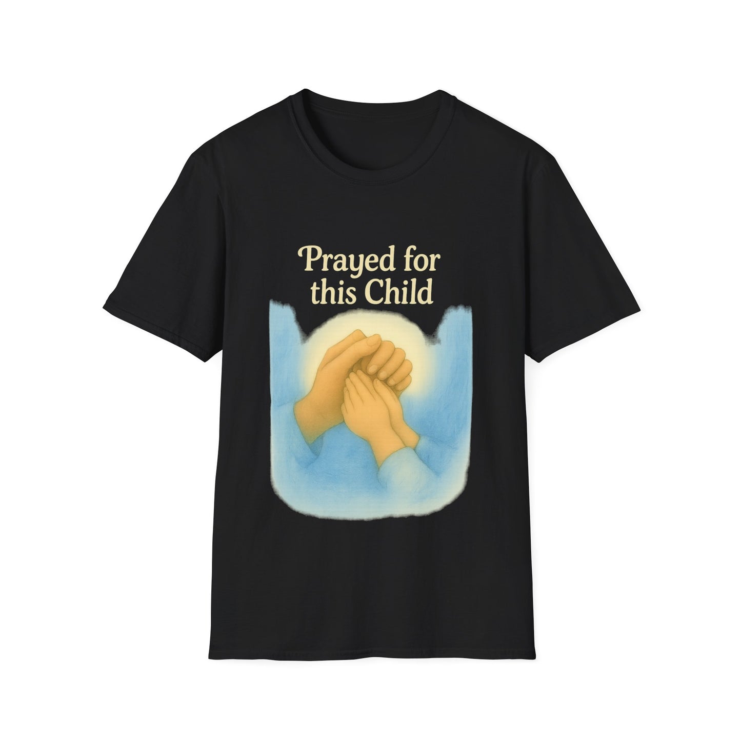 Prayed For This Child T-Shirt | Christian Parenting Faith Tee | New Baby & Adoption Miracle Graphic Shirt