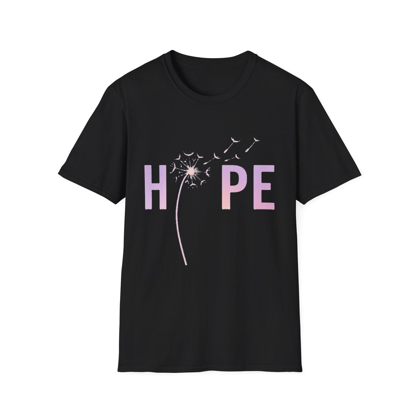 Hope Inspirational Dandelion T-Shirt – Positive Mental Health & Cancer Support Shirt