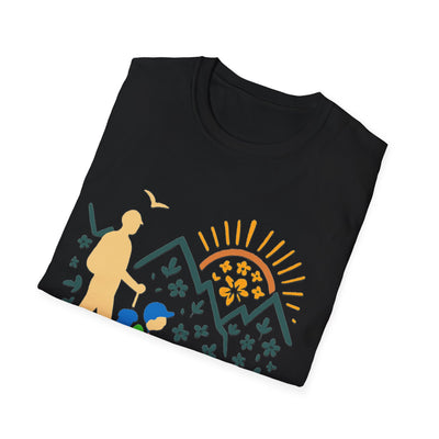Father And Child Hiking T-Shirt - Soft Unisex Tee