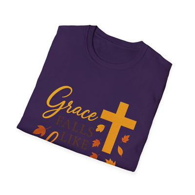 Grace Falls Like Leaves T-Shirt - Soft Unisex Tee
