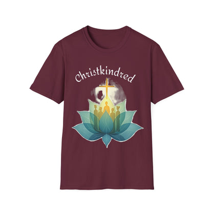 Christkindred T-Shirt – Christian Faith Shirt with Cross & Lotus Design