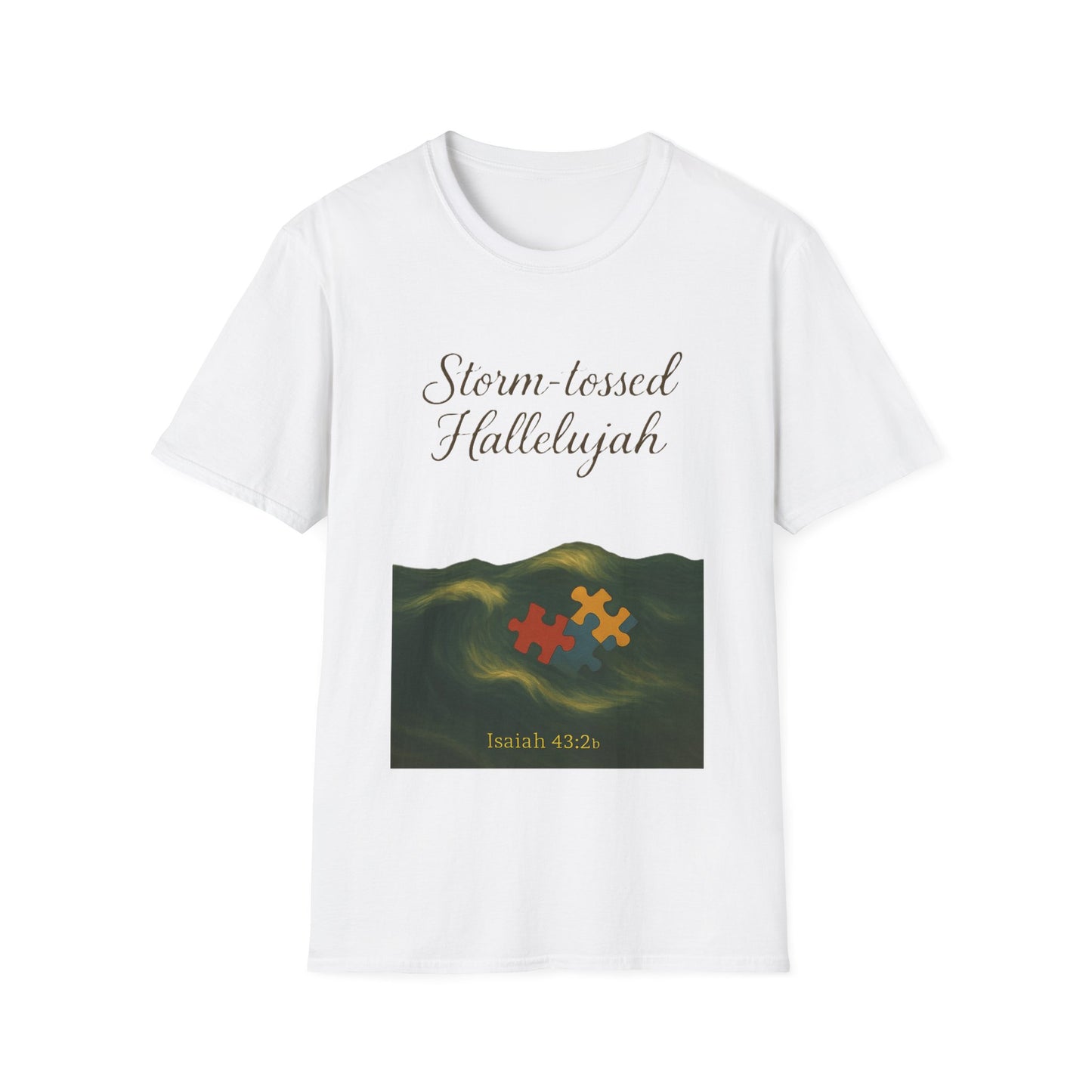 Storm-Tossed Hallelujah Christian T-Shirt – Isaiah 43:2 Faith & Hope Tee