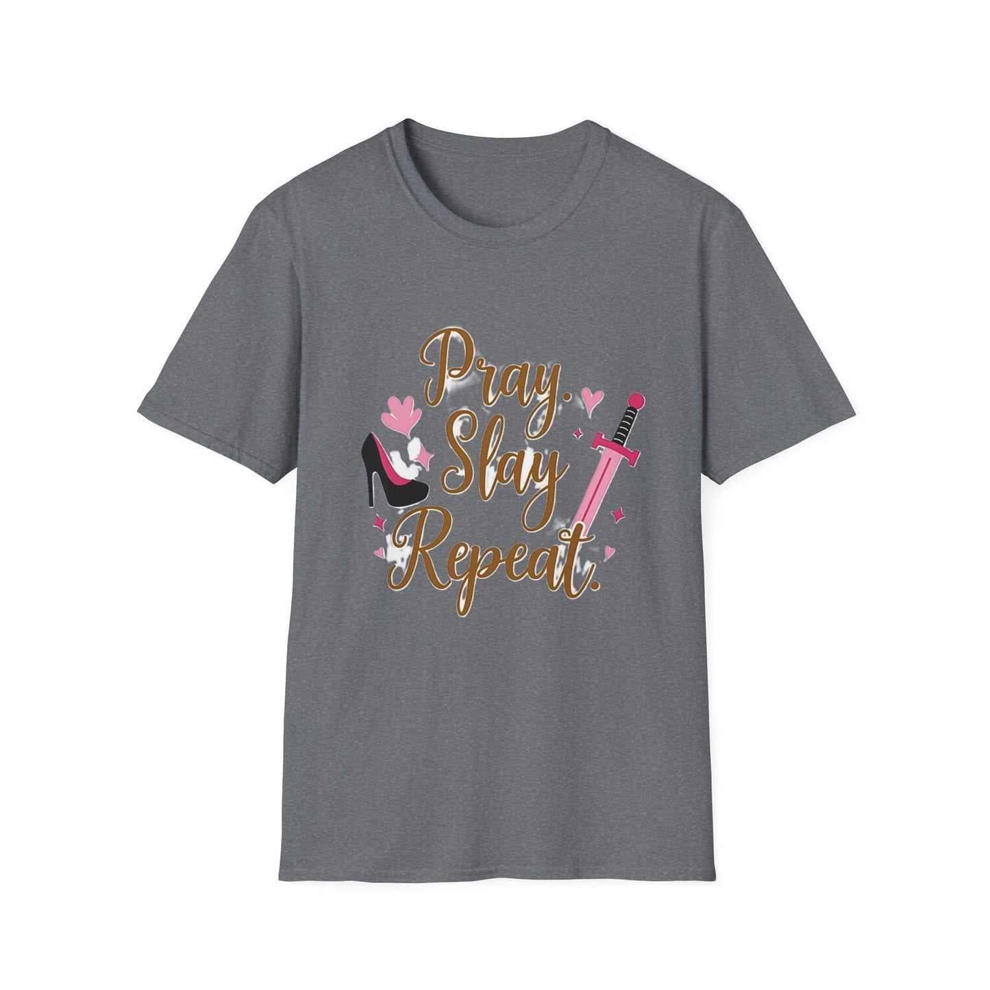 Pray Slay Repeat Shirt – Empowering Women's Strength T-Shirt with Inspirational Design