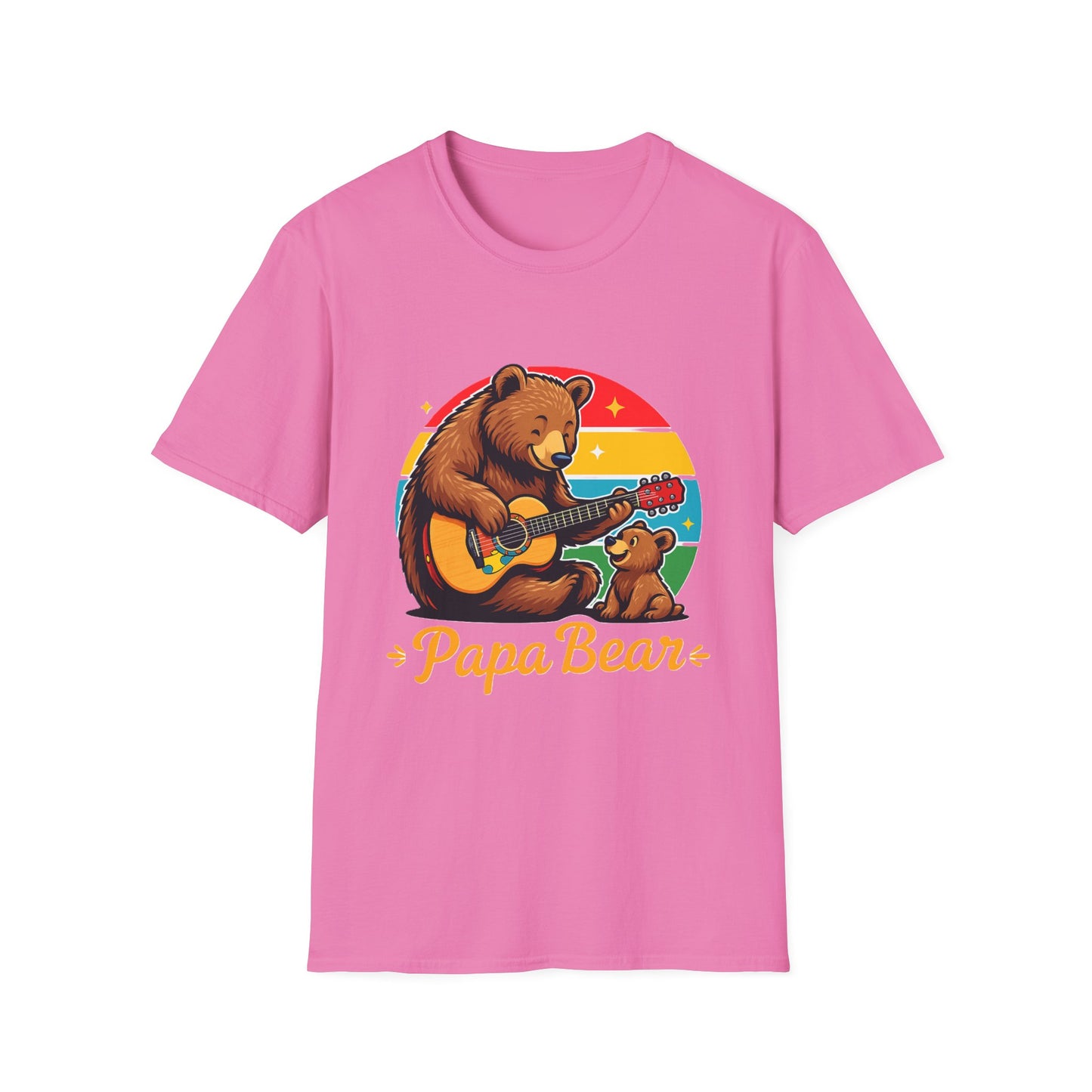 Papa Bear Guitar T-Shirt – Funny Bear Dad Shirt for Fathers  Alternative Title Options