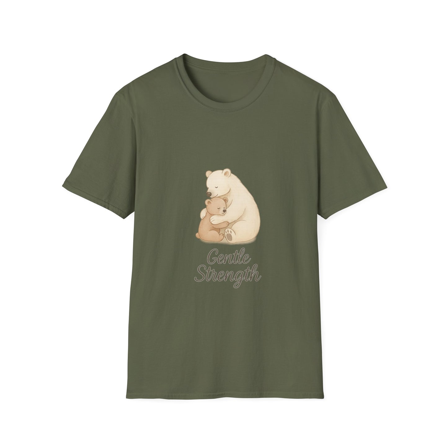 Gentle Strength Shirt – Bear & Cub T-Shirt for Compassion, Love, and Family