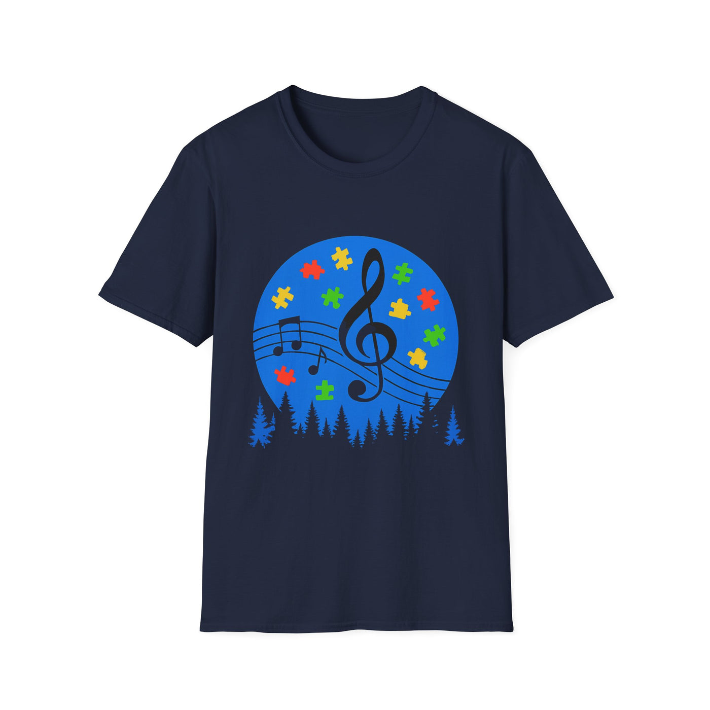 Autism Awareness Music T-Shirt - Soft Unisex Tee