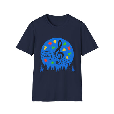 Autism Awareness Music T-Shirt - Soft Unisex Tee