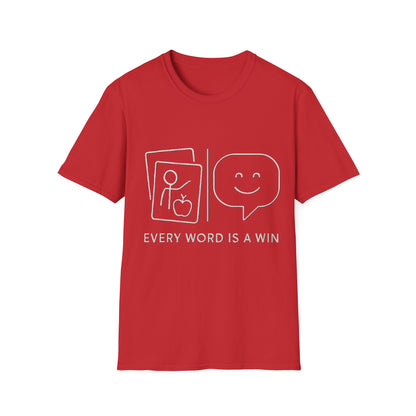 Every Word Is a Win – Autism Communication Progress T-Shirt