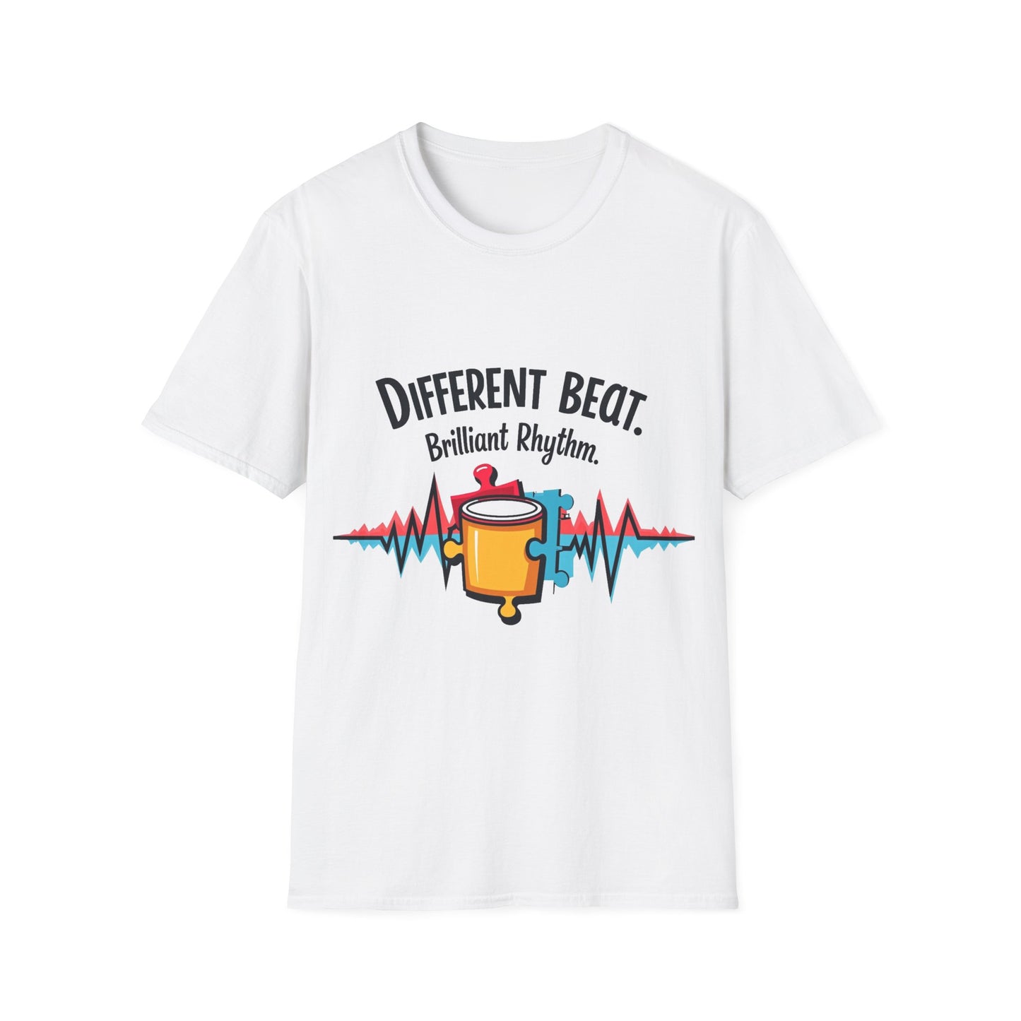 Different Beat, Brilliant Rhythm Shirt – Puzzle Piece Design for Unique Music Lovers