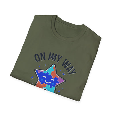 On My Way To Shine Bright Autism T-Shirt - Soft Unisex Tee