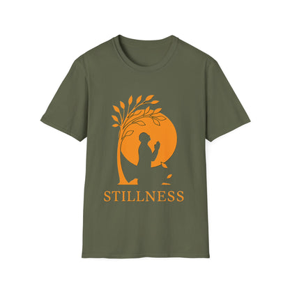Stillness Christian T-Shirt – Faith, Prayer & Peace-Inspired Minimalist Tee