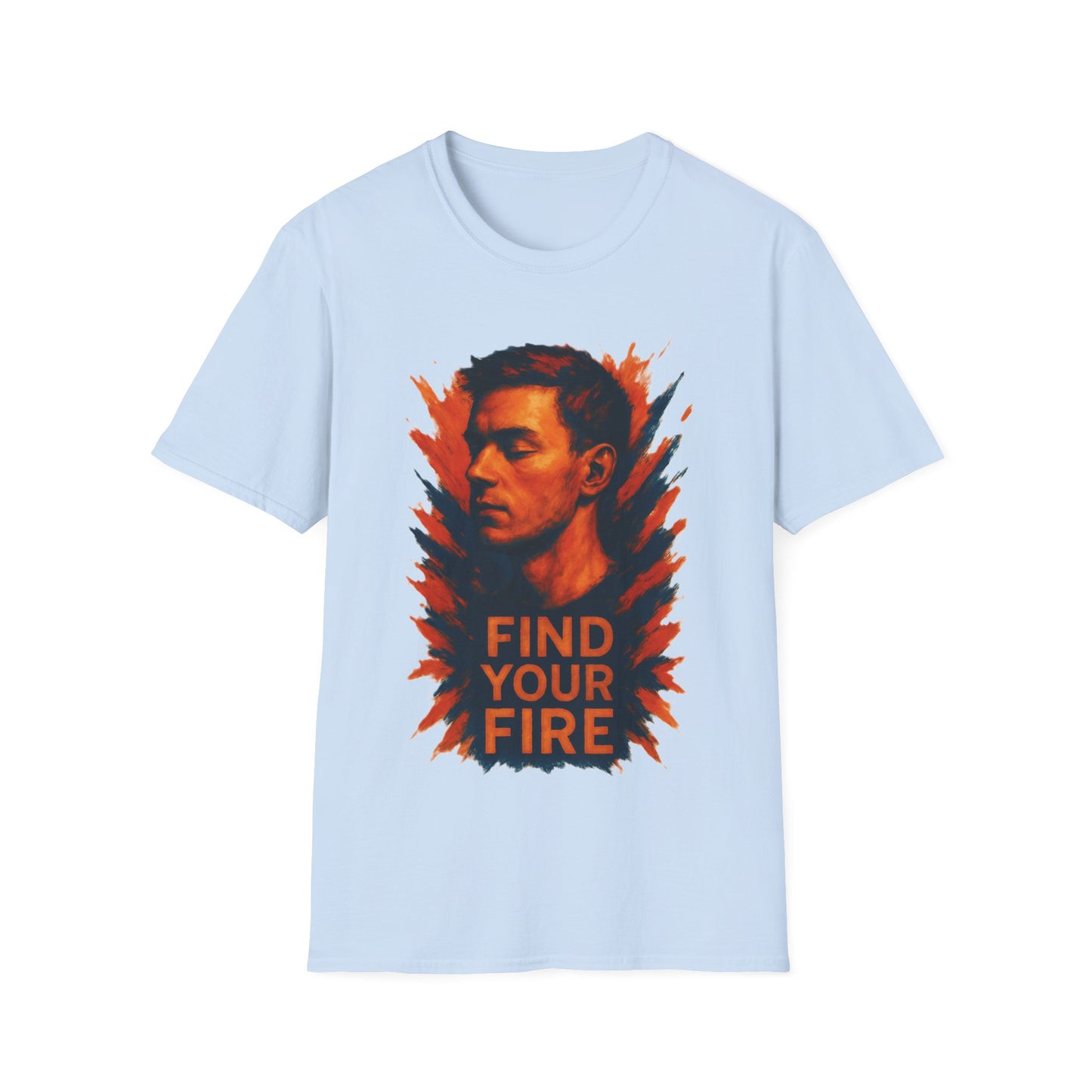 Find Your Fire Shirt – Motivational Strength Graphic T-Shirt for Men