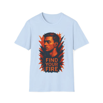 Find Your Fire Shirt – Motivational Strength Graphic T-Shirt for Men