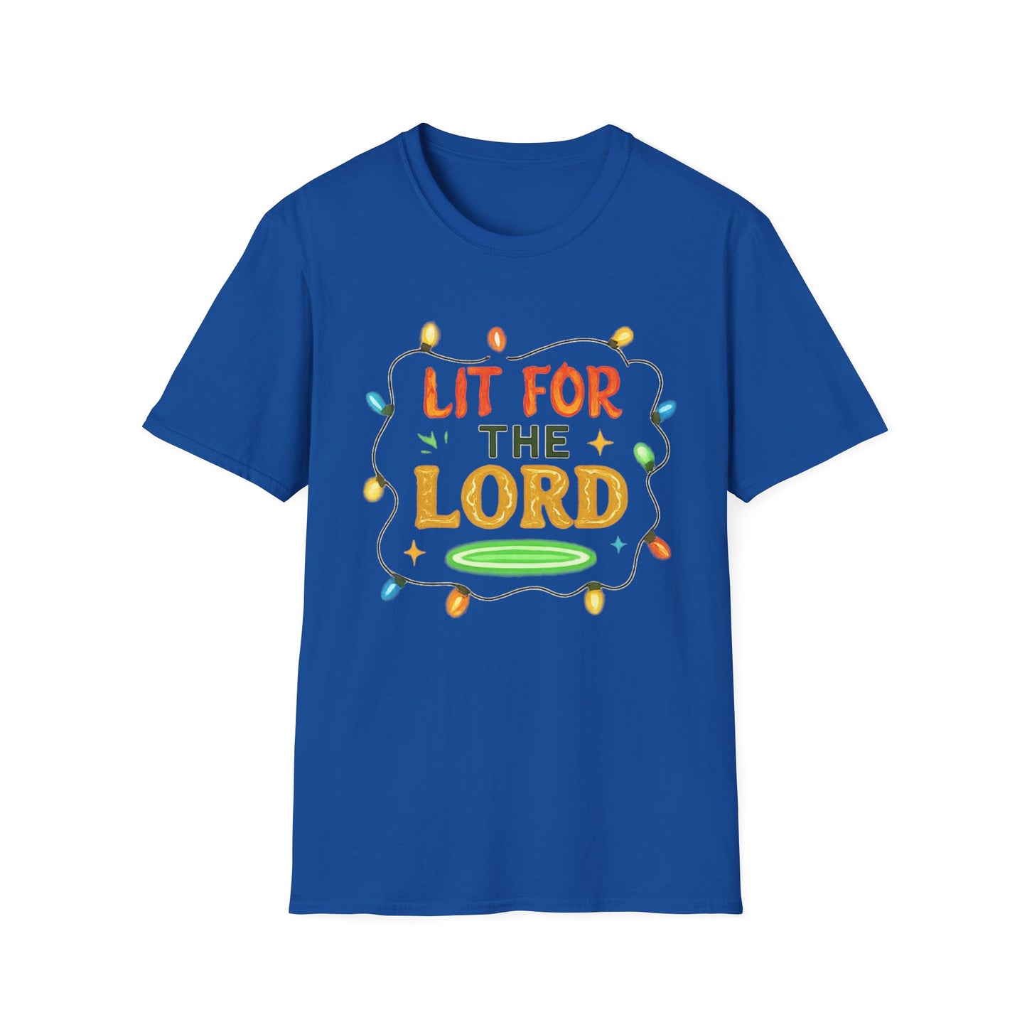 Lit for the Lord Christian Christmas Shirt – Faith Holiday T-Shirt