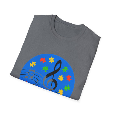 Autism Awareness Music T-Shirt - Soft Unisex Tee