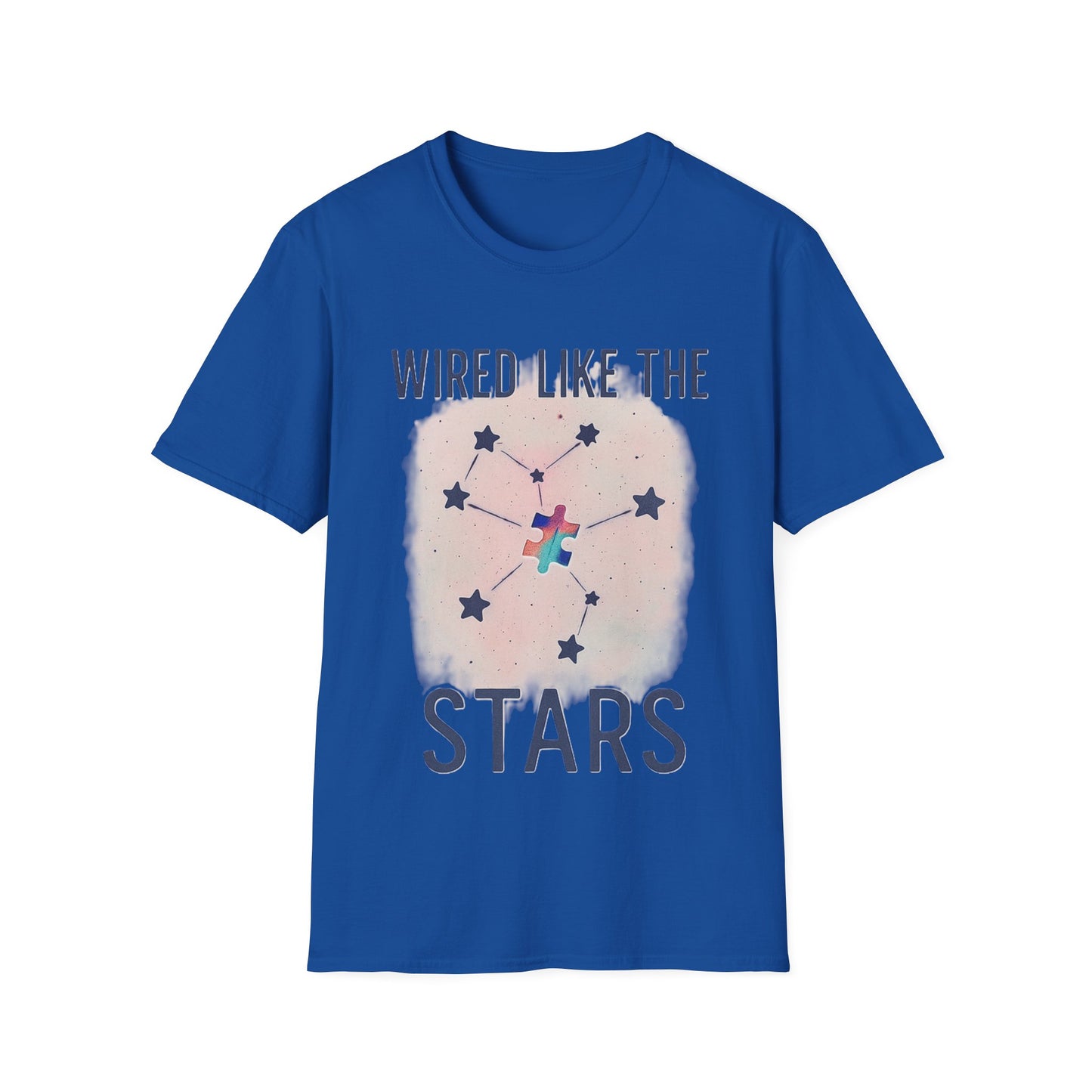 Wired Like the Stars Neurodiversity T-Shirt – Autism Pride Puzzle Star Tee