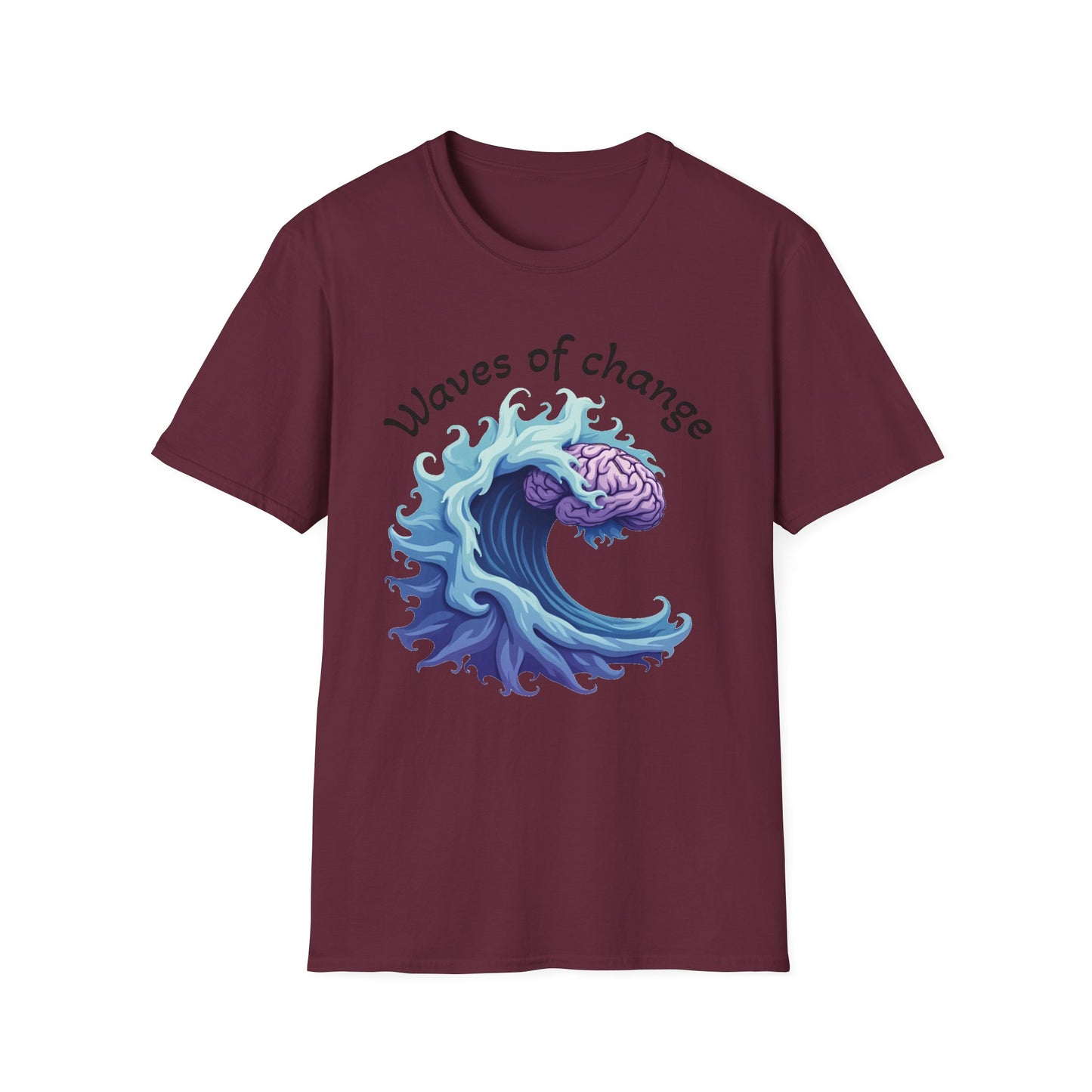 Waves of Change T-Shirt – Mental Health & Personal Growth Graphic Tee