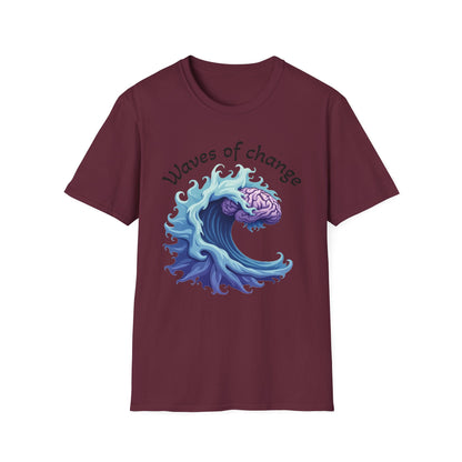 Waves of Change T-Shirt – Mental Health & Personal Growth Graphic Tee