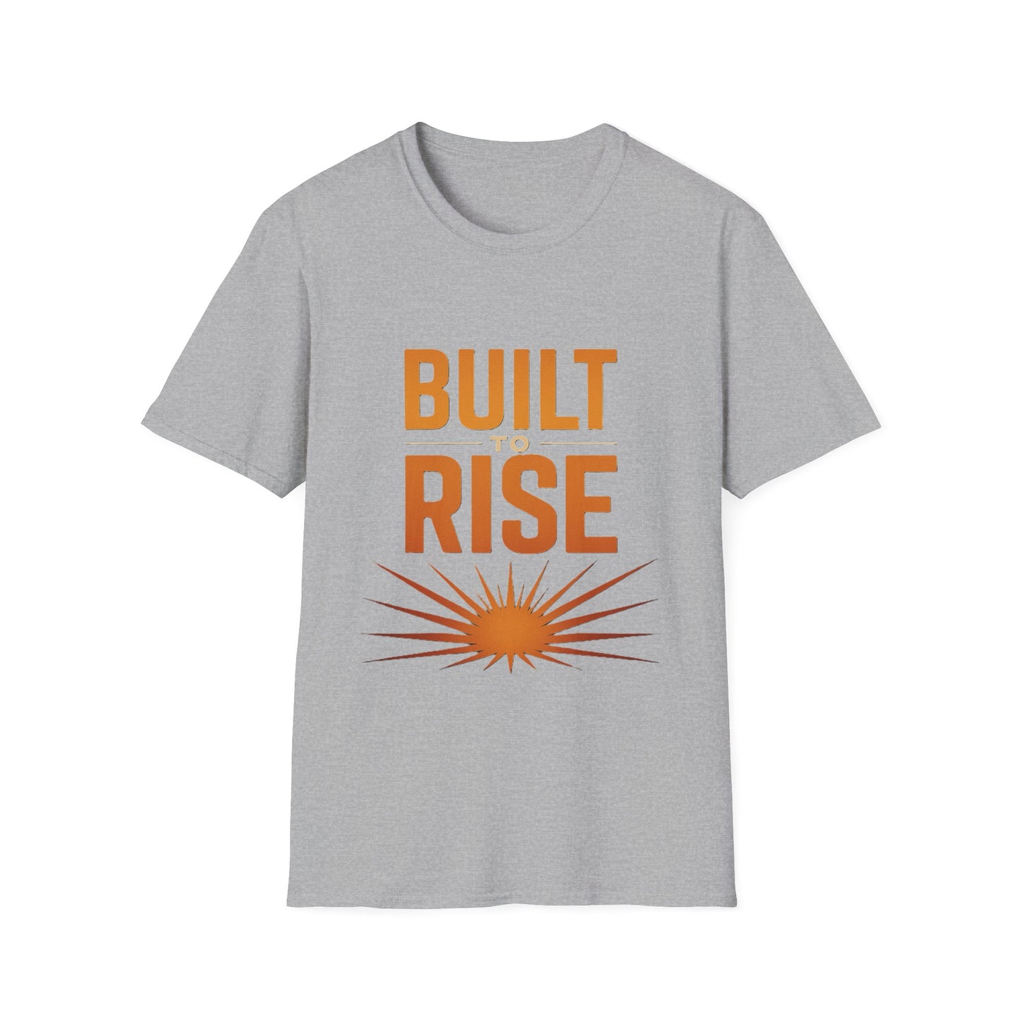Built to Rise Shirt – Motivational Design with Sunrise & Empowerment Message