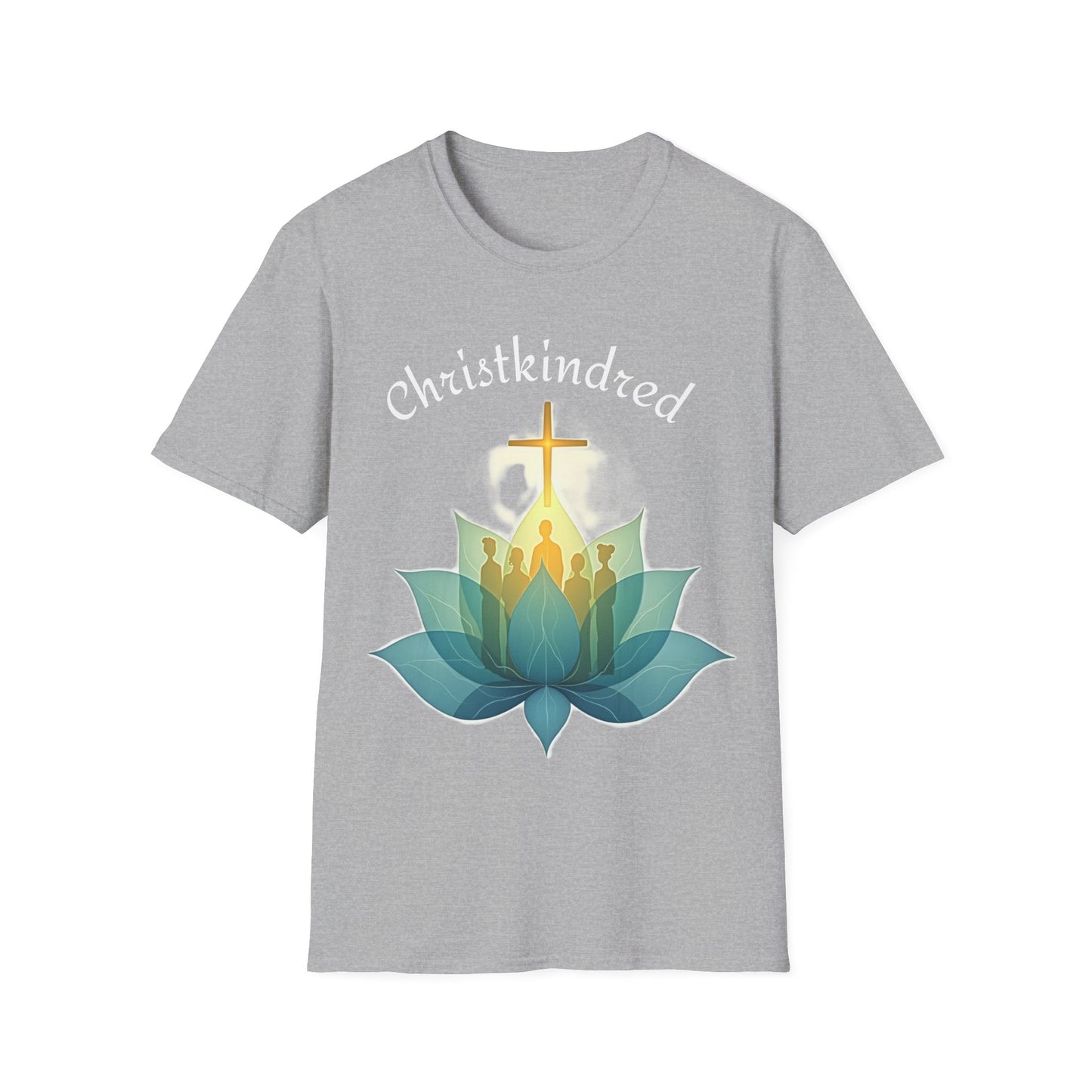 Christkindred T-Shirt – Christian Faith Shirt with Cross & Lotus Design