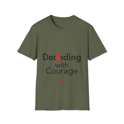 Decoding with Courage Dyslexia Awareness T-Shirt - Soft Unisex Tee