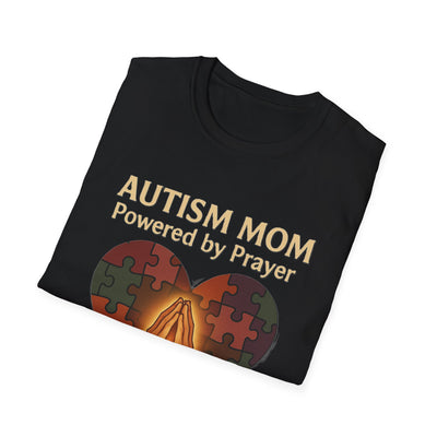 Autism Mum Powered By Prayer T-Shirt - Soft Women's Tee