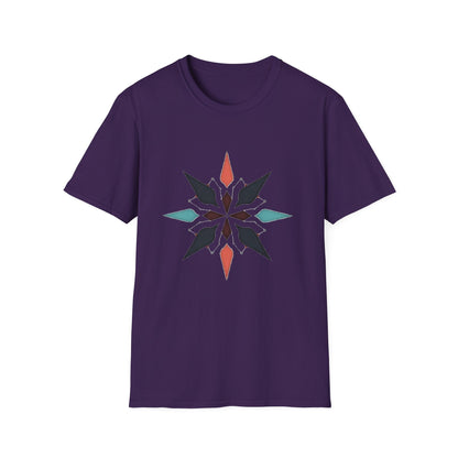 Geometric Compass Star T-Shirt – Minimalist Direction & Purpose Tee