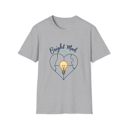 Bright Mind, Bold Heart Shirt – Autism Awareness & Empowerment T-Shirt | Puzzle & Lightbulb Design