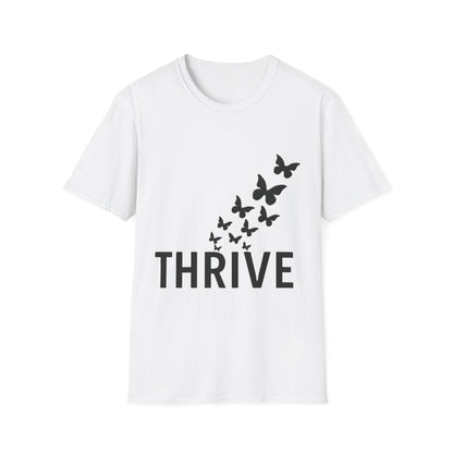 Thrive Butterfly T-Shirt – Empowerment & Growth Design