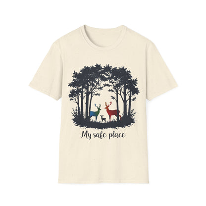 My Safe Place Deer Shirt – Peaceful Forest T-shirt for Nature Lovers