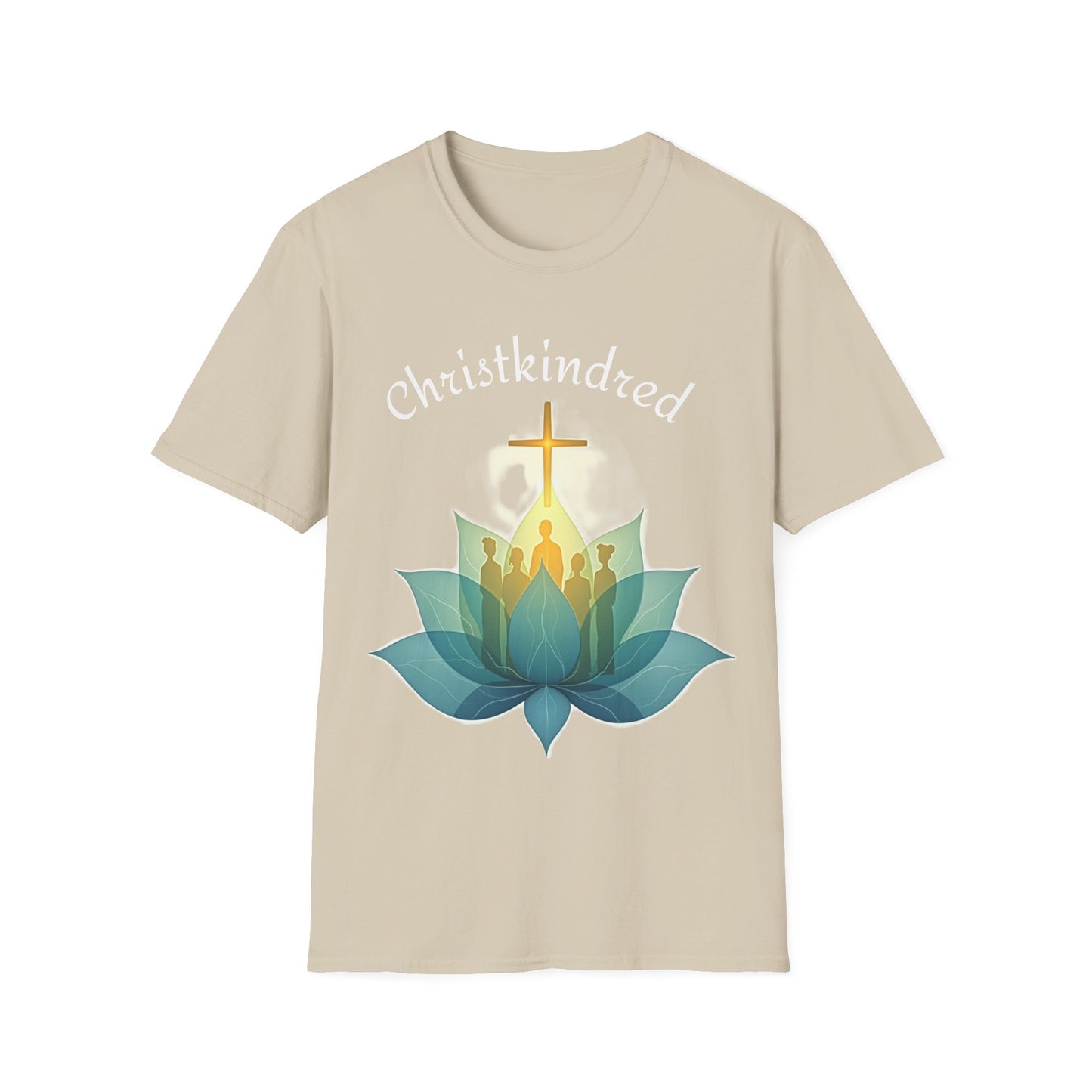 Christkindred T-Shirt – Christian Faith Shirt with Cross & Lotus Design