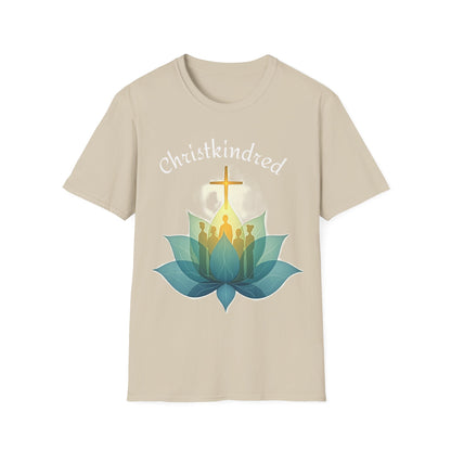Christkindred T-Shirt – Christian Faith Shirt with Cross & Lotus Design