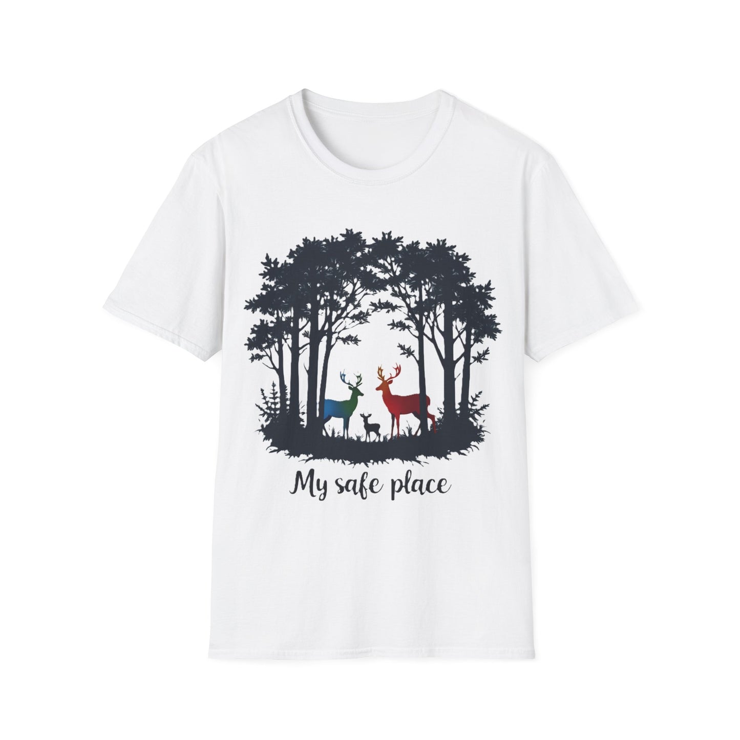 My Safe Place Deer Shirt – Peaceful Forest T-shirt for Nature Lovers