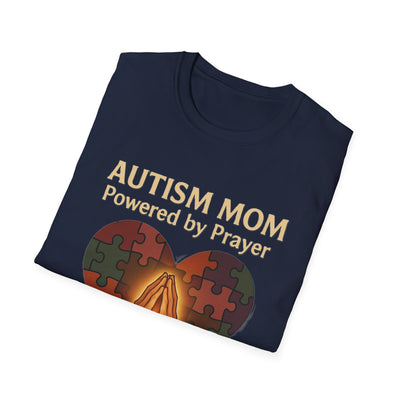 Autism Mum Powered By Prayer T-Shirt - Soft Women's Tee