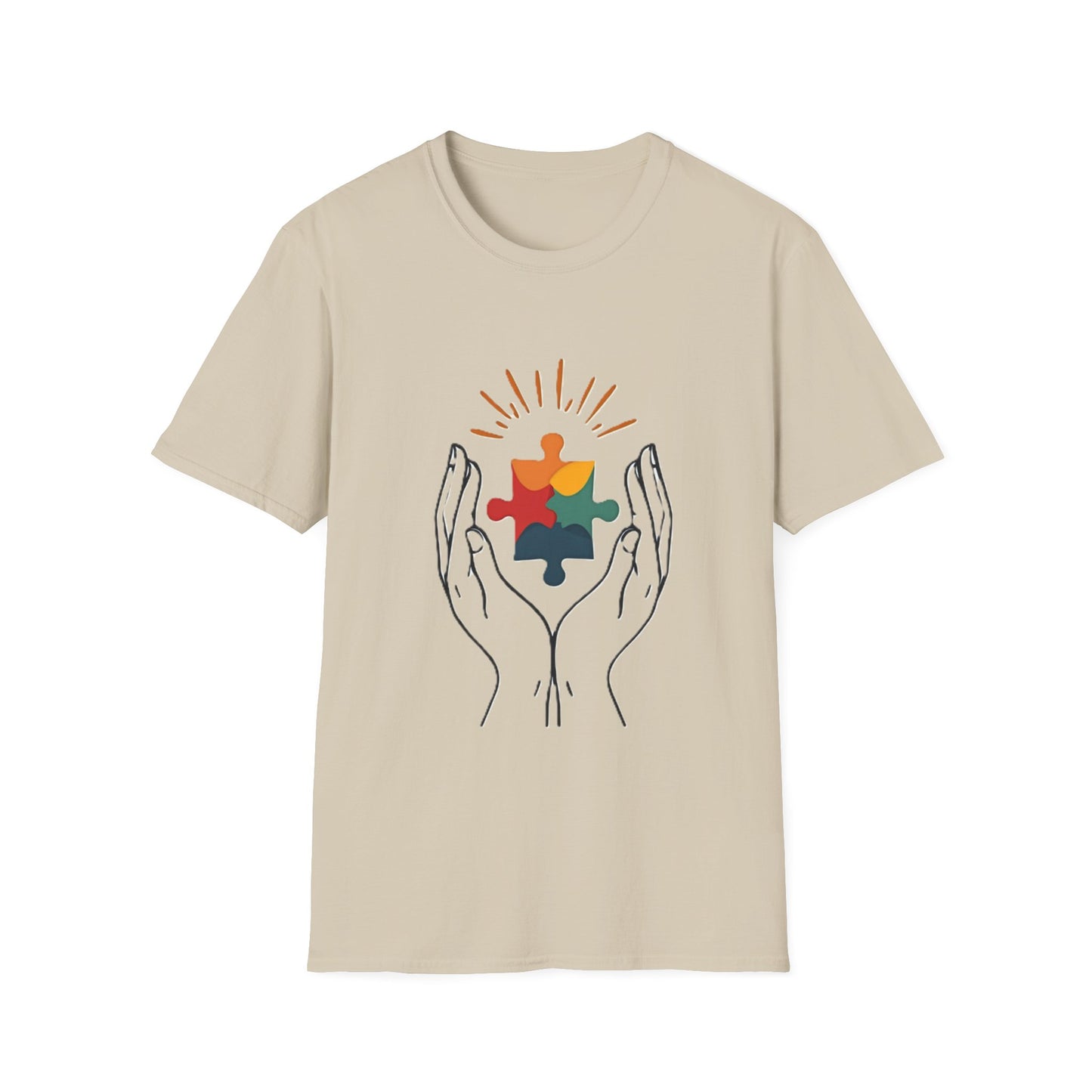 Autism Acceptance Hands of Hope T-Shirt – Neurodiversity Support & Inclusion Tee