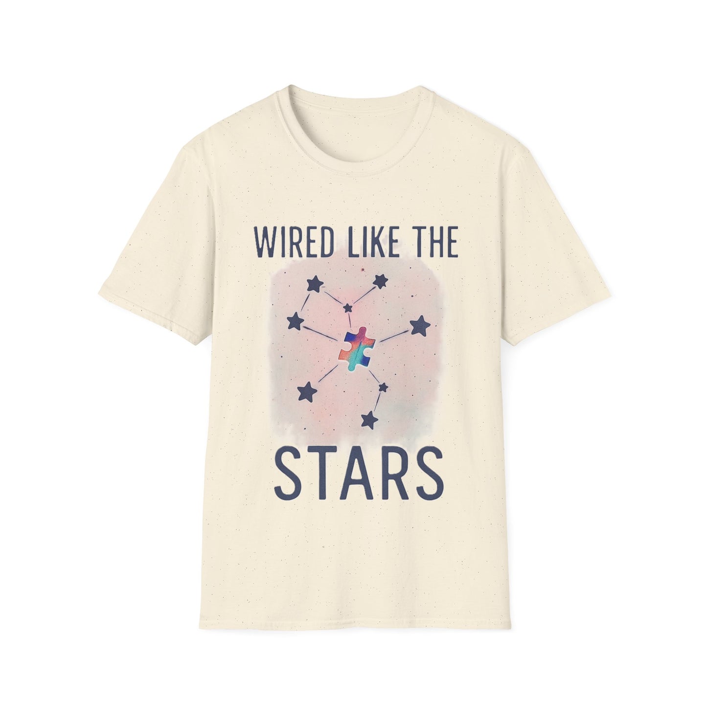 Wired Like the Stars Neurodiversity T-Shirt – Autism Pride Puzzle Star Tee