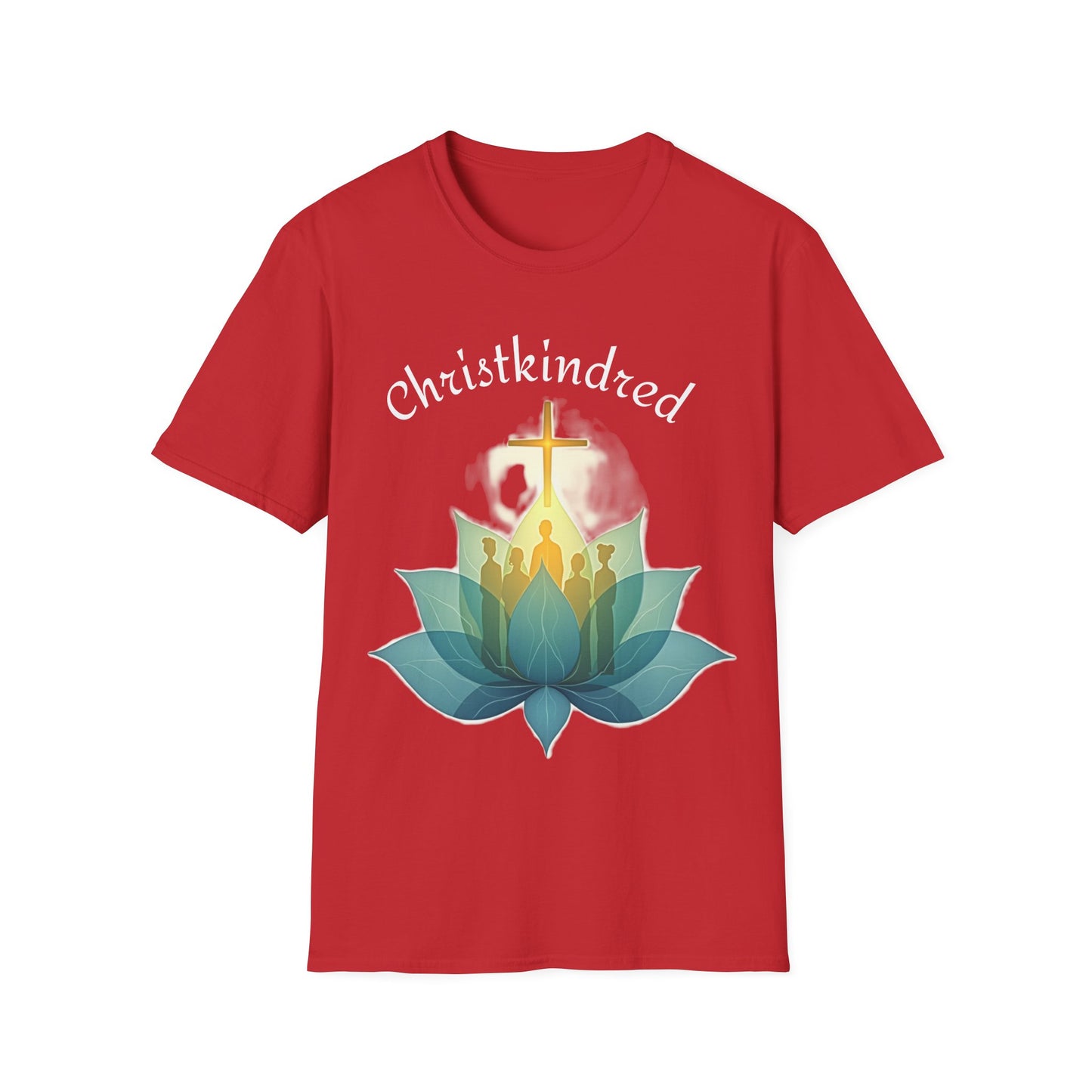 Christkindred T-Shirt – Christian Faith Shirt with Cross & Lotus Design