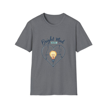 Bright Mind, Bold Heart Shirt – Autism Awareness & Empowerment T-Shirt | Puzzle & Lightbulb Design
