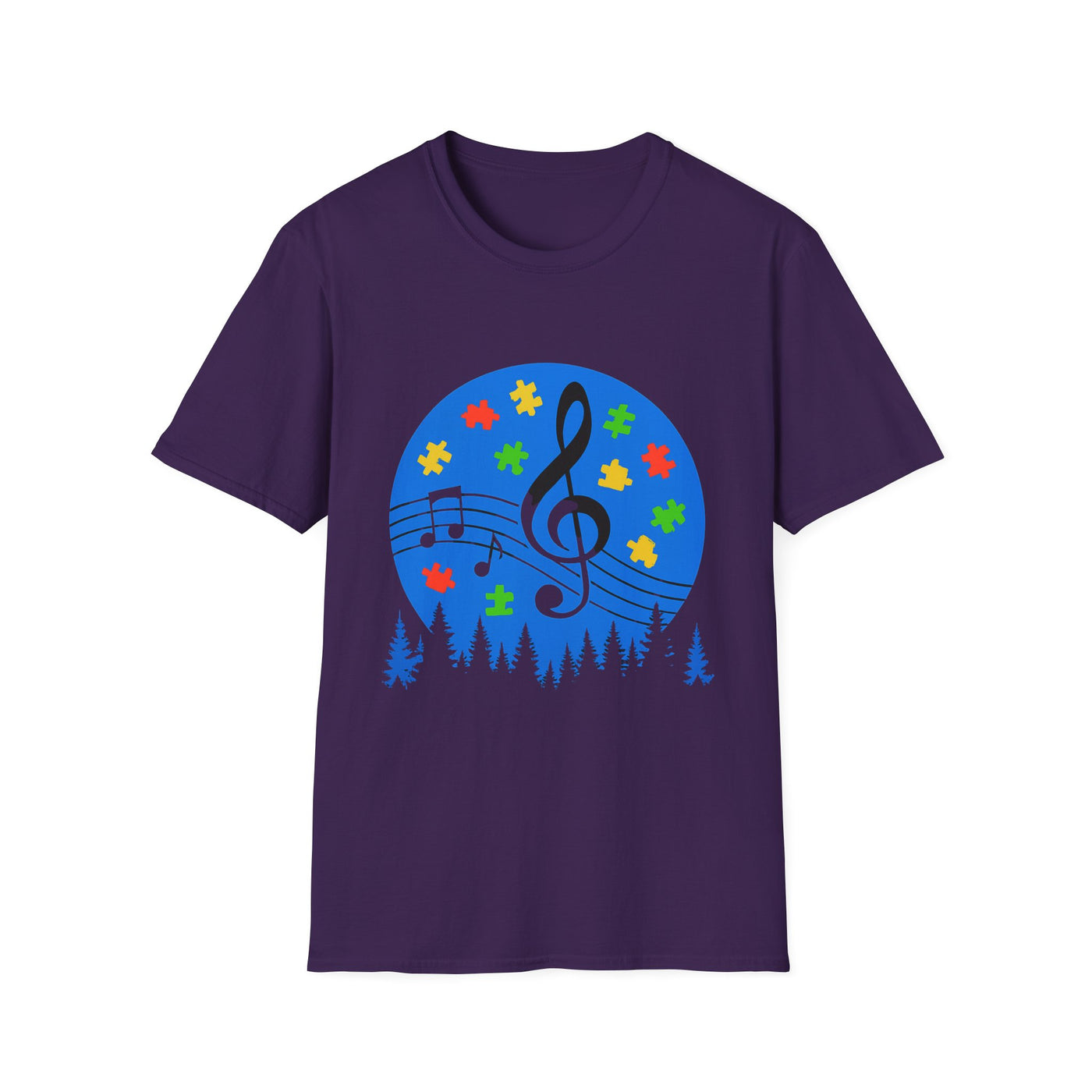 Autism Awareness Music T-Shirt - Soft Unisex Tee
