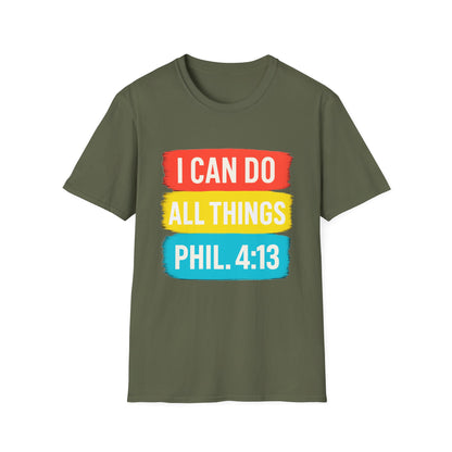 I Can Do All Things Shirt – Philippians 4:13 Christian Inspirational T-Shirt