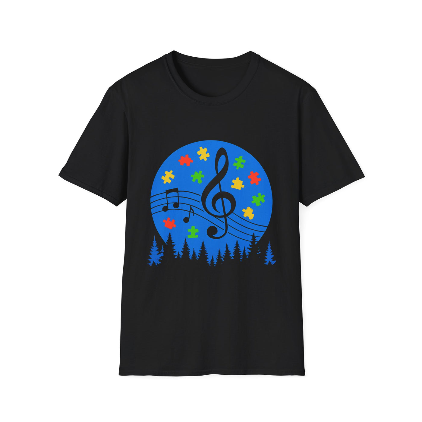 Autism Awareness Music T-Shirt - Soft Unisex Tee