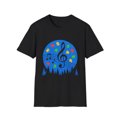 Autism Awareness Music T-Shirt - Soft Unisex Tee