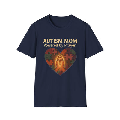 Autism Mum Powered By Prayer T-Shirt - Soft Women's Tee
