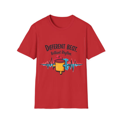 Different Beat, Brilliant Rhythm Shirt – Puzzle Piece Design for Unique Music Lovers