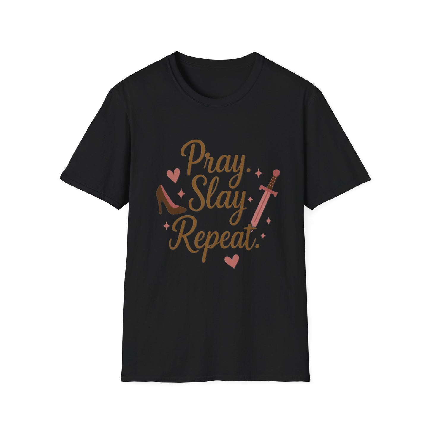 Pray Slay Repeat Shirt – Empowering Women's Strength T-Shirt with Inspirational Design