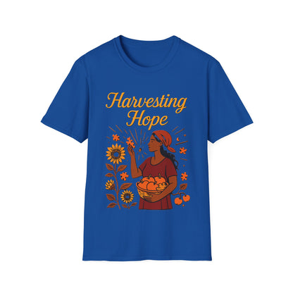 Harvesting Hope Shirt – Inspirational Sunflower Nature Graphic T-Shirt
