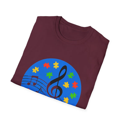 Autism Awareness Music T-Shirt - Soft Unisex Tee