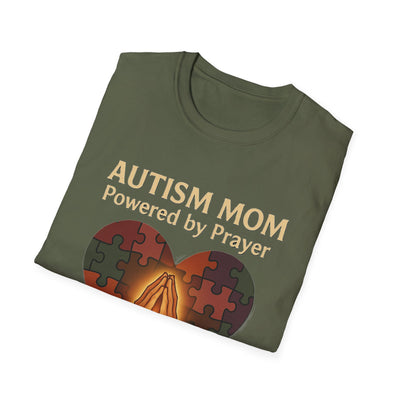 Autism Mum Powered By Prayer T-Shirt - Soft Women's Tee