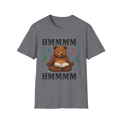 Meditating Bear Reading T-Shirt | Mindfulness & Book Lover Tee | Zen Yoga Bear Graphic Shirt for Readers