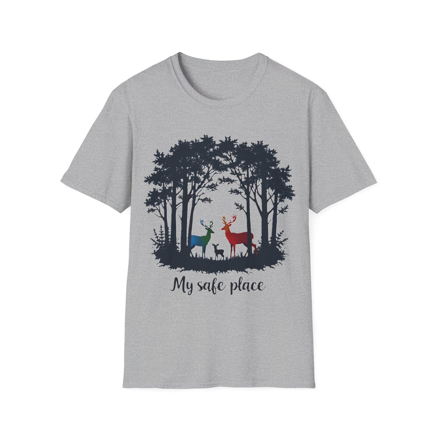 My Safe Place Deer Shirt – Peaceful Forest T-shirt for Nature Lovers